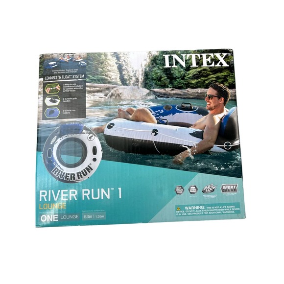 Intex River Run I Sport Lounge - Inflatable Water Float, 53" Diamete - Picture 2 of 3